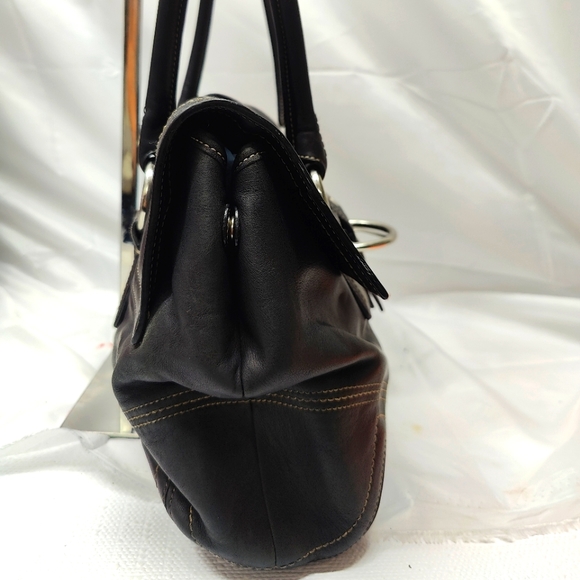 Retired- Soho Buckle Satchel Black - Picture 5 of 13